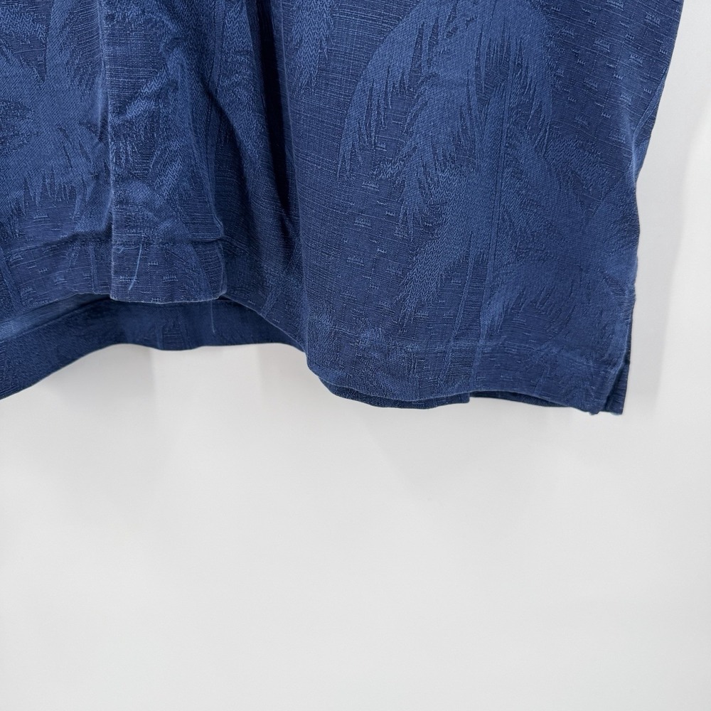 Jamaica Jaxx Hawaiian Shirt XL 100% Silk Blend Blue Tropical Camp Casual Grandpa - Picture 13 of 15